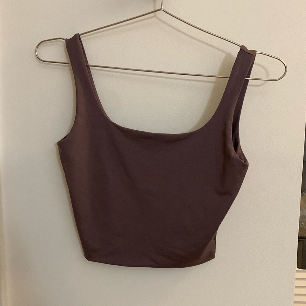 Size small purple workout top bought from Amazon